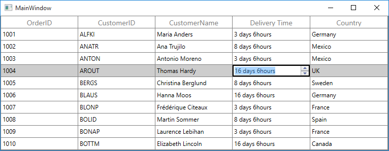 WPF DataGrid with TimeSpan