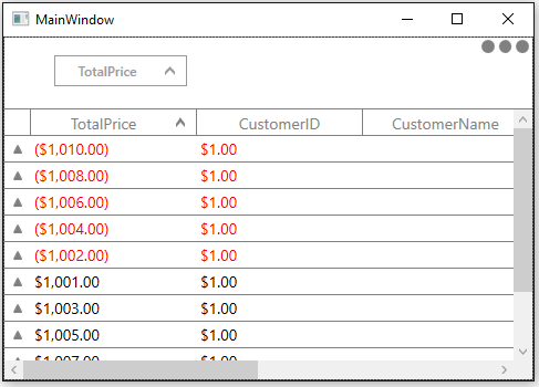 Customizing Caption Summary Cells using Style Selector in WPF DataGrid