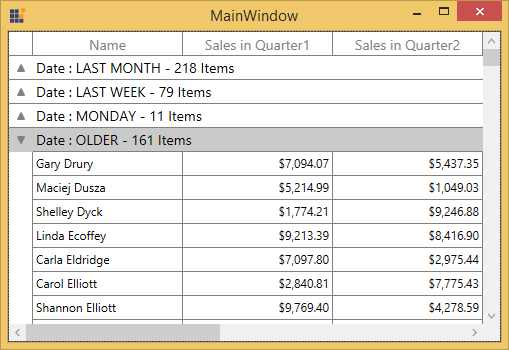 WPF DataGrid with Custom Grouping