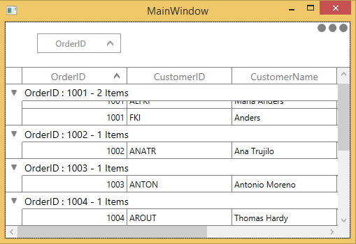 WPF DataGrid with Frozen Caption Summary Rows