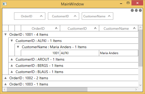 Multiple Grouping in WPF DataGrid