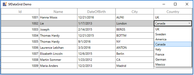 Binding ComboBoxColumn ItemsSource from ViewModel in WPF DataGrid