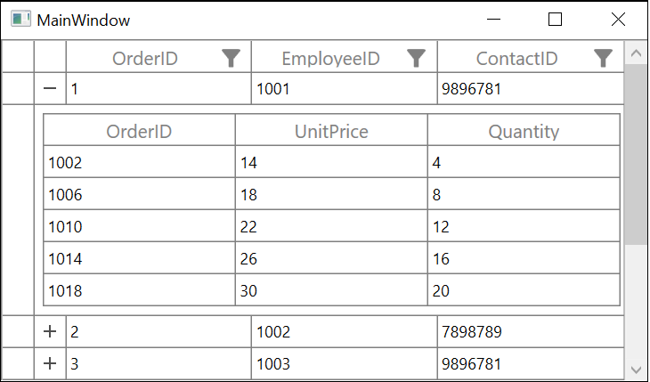 WPF DataGrid displays Master Details View without Indentation