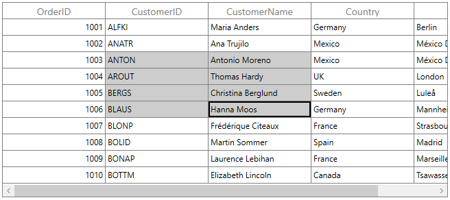 Extended Cell Selection in WPF DataGrid