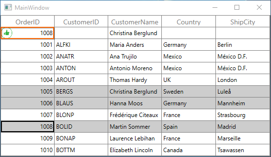 Customizing Unbound Row Cell in WPF DataGrid