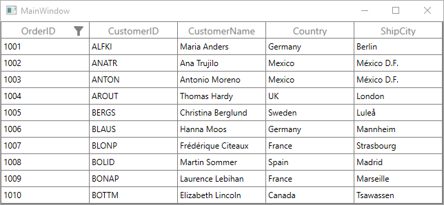 WPF DataGrid Column with Data Binding