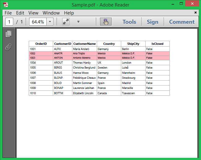 Changing PDF Grid Row Style while Exporting from WPF DataGrid
