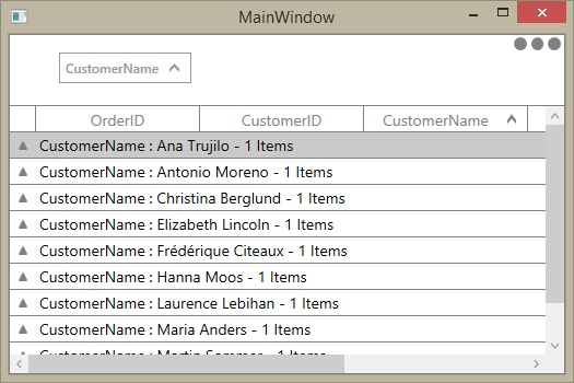 WPF DataGrid Grouping