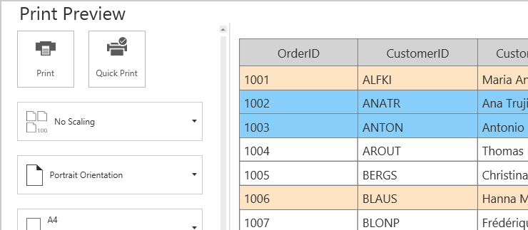 Customizing Row Style while Printing in WPF DataGrid
