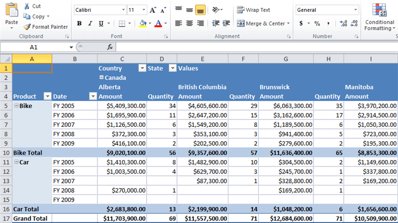 Excel Export in PivotTable Mode