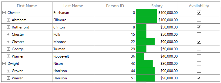 WPF TreeGrid Column with ProgressBar