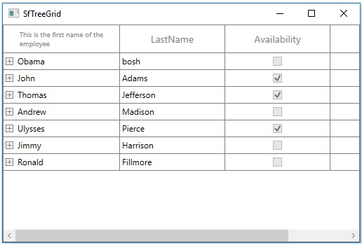 Customizing Header Template in WPF TreeGrid Column