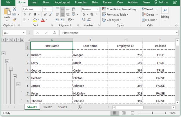 Changing Cell Border Style in Exported WPF TreeGrid Data