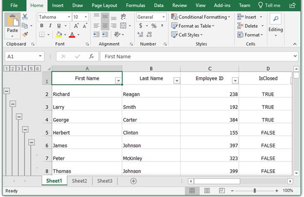 Displaying Filter in Exported WPF TreeGrid Data