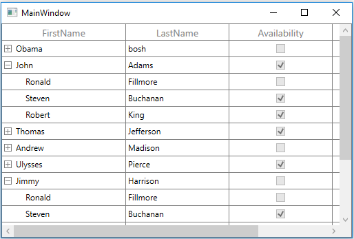 WPF TreeGrid with Nested Collection