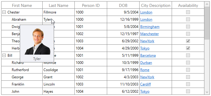 Customize the ToolTip using ToolTipTemplate in WPF TreeGrid
