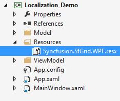 WPF TreeGrid with Resouce File