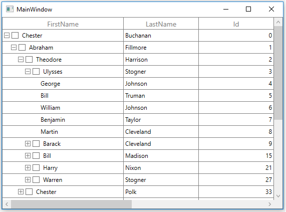Collapsing Node CheckBox in WPF TreeGrid