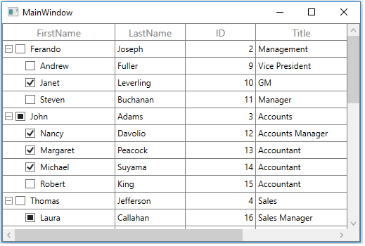 Node with CheckBox in WPF TreeGrid