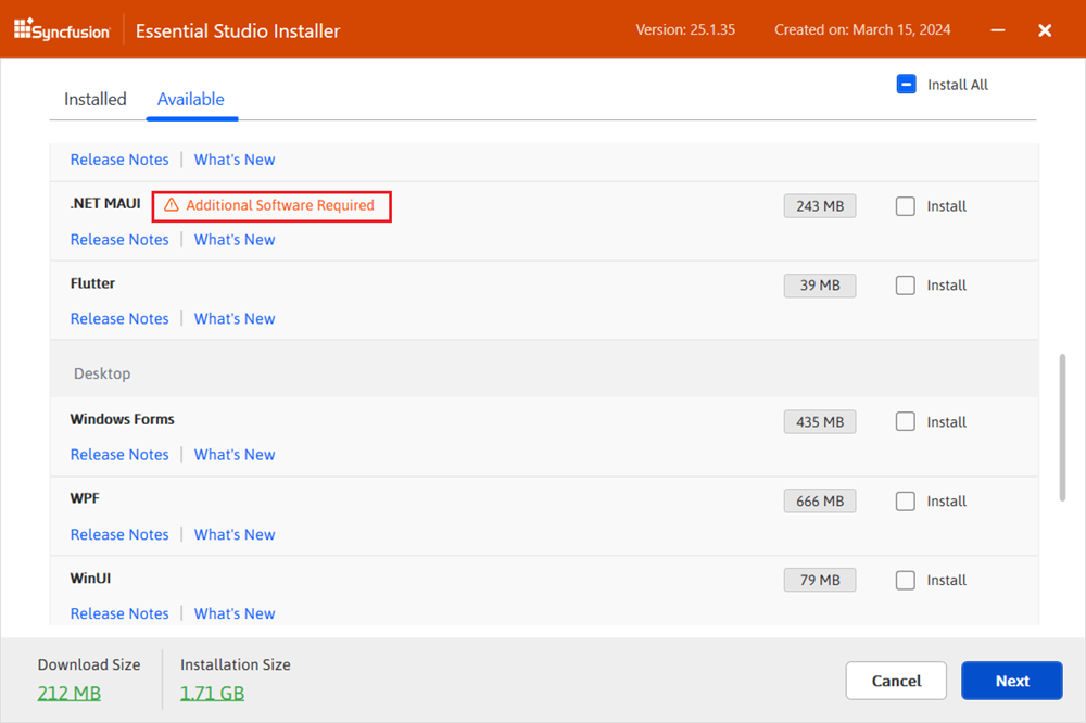 Additional Software Alert