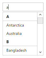 AutoComplete-Grouping