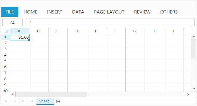 Initial Load - Number Formatting using Spreadsheet in JavaScript