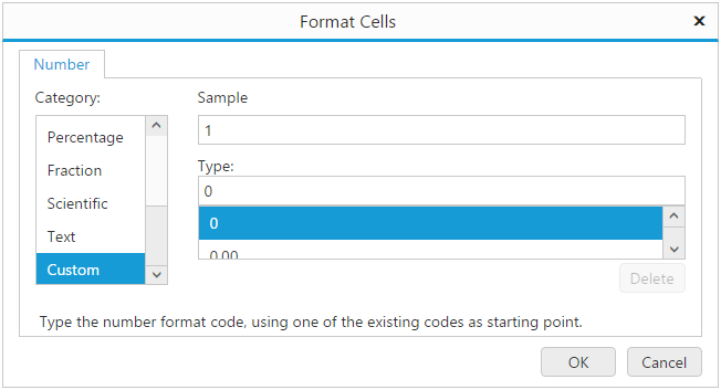 Custom Number Format using Spreadsheet in JavaScript