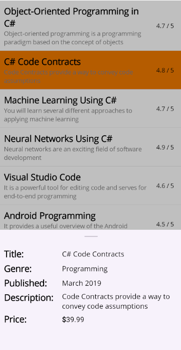BottomSheetContent for Bottom Sheet