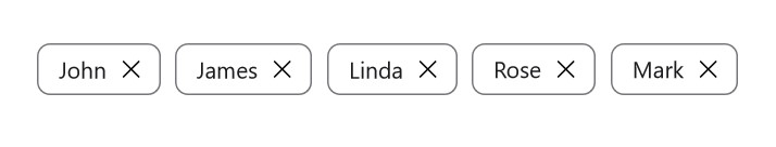 ChipGroup sample with display member path and itemsSource demo