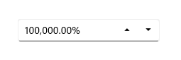 .NET MAUI NumericUpDown PercentDisplayMode