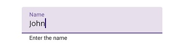 .NET MAUI TextInputLayout with Filled container type.