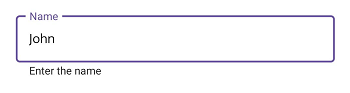 .NET MAUI TextInputLayout with Outlined container type.