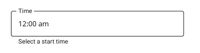 TimePicker in .NET MAUI TextInputLayout.