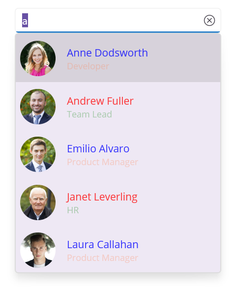 .NET MAUI Autocomplete ItemTemplateSelector