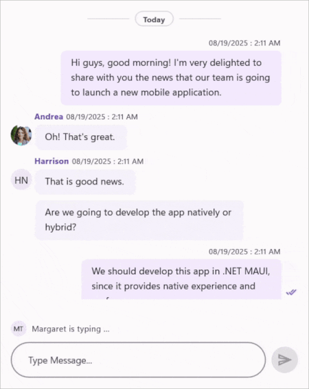 Scroll to bottom button in .NET MAUI Chat