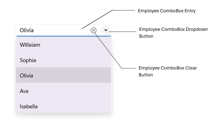 .NET MAUI ComboBox AutomationId Image demonstration