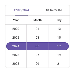 Date intervals in .NET MAUI Date Time picker.