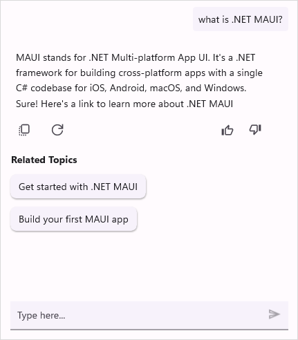 Suggestion Header Text in .NET MAUI AI AssistView