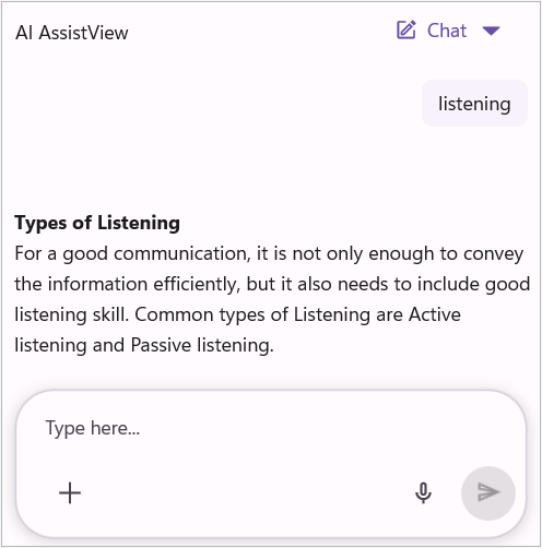 Syncfusion .NET MAUI AI AssistView Toolbar