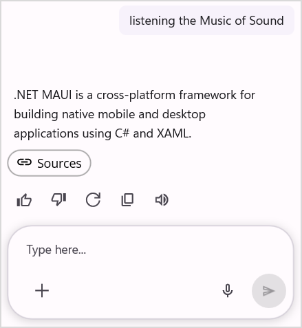 Syncfusion .NET MAUI AI AssistView Source chip