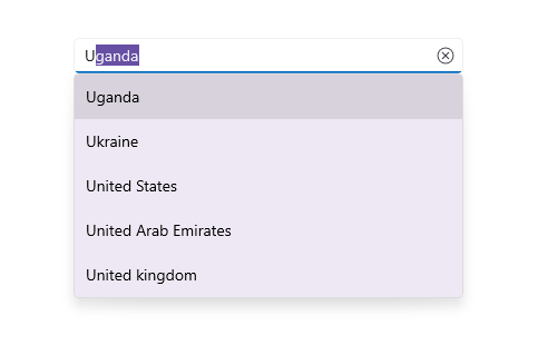 .NET MAUI SfAutocomplete