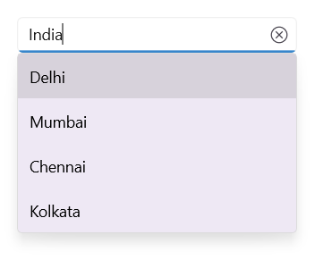 .NET MAUI AutoComplete filter the items based on custom filtering logic.