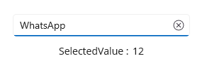 .NET MAUI Autocomplete single selected value.