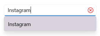 .NET MAUI Autocomplete clear button color