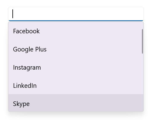 .NET MAUI Autocomplete OnFocus.