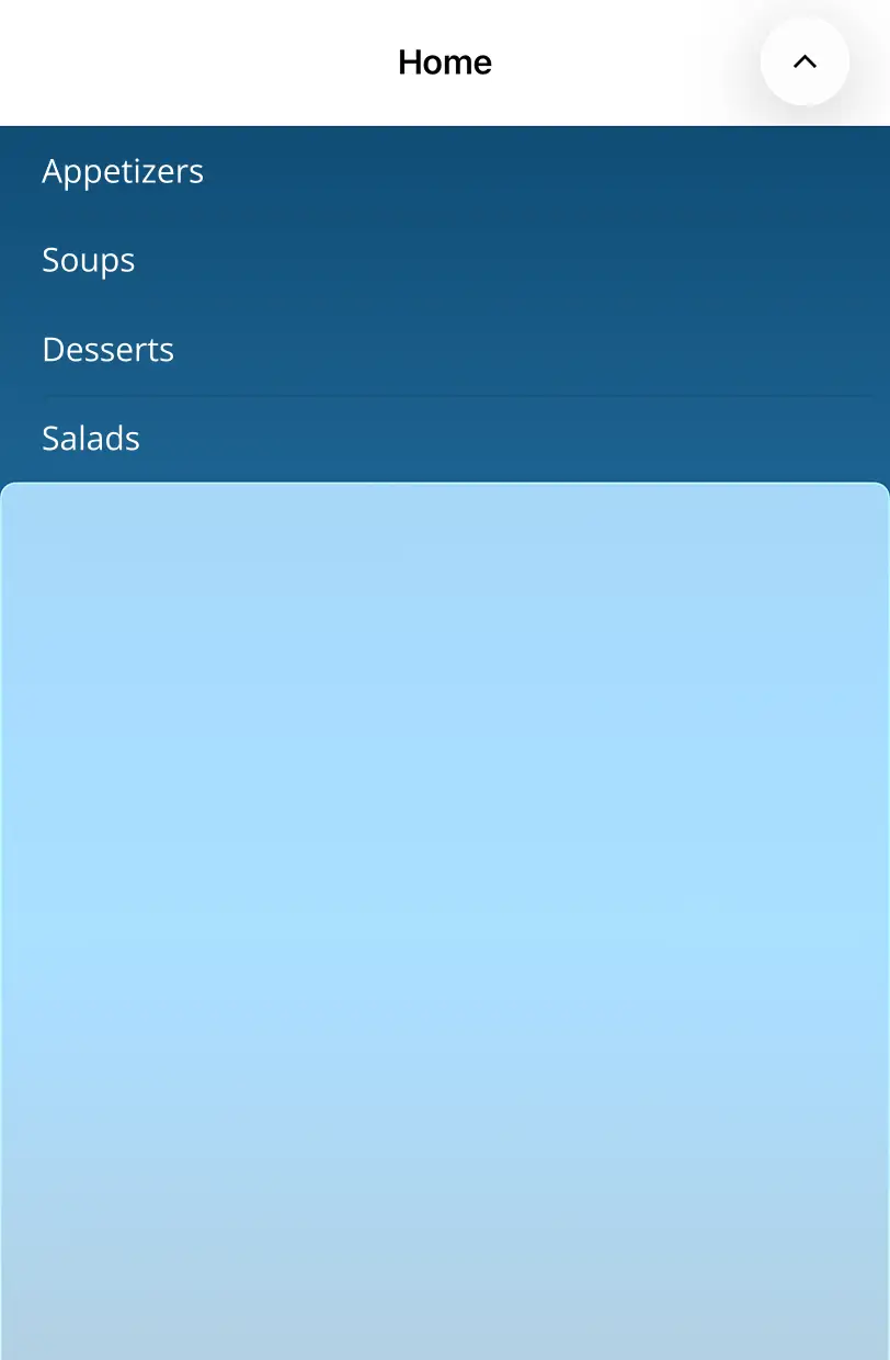 Liquid glass effect in .NET MAUI Backdrop Page
