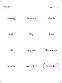 Year view month format in .NET MAUI Calendar.