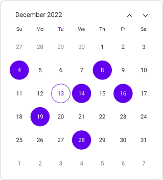 Change selection mode in .NET MAUI Calendar.