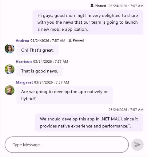 Show Pin Message Container in .NET MAUI Chat