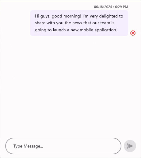 Delivery State Style in .NET MAUI Chat